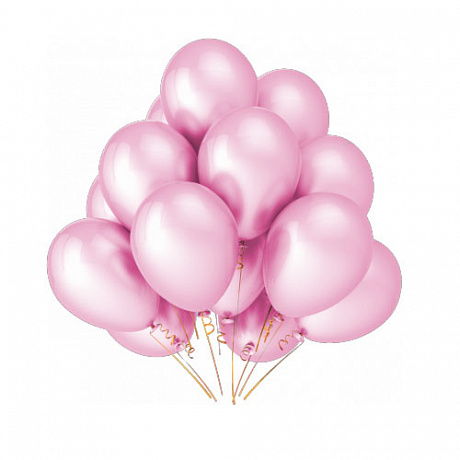 25 гелиевых розовых шаров для девочки - Фото 1
