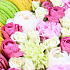 Цветы в коробке с макарони средняя 22 - Фото 3