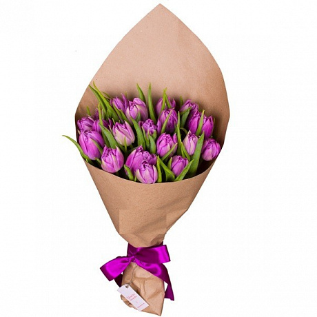 Букет из 21 тюльпана - Фото 1